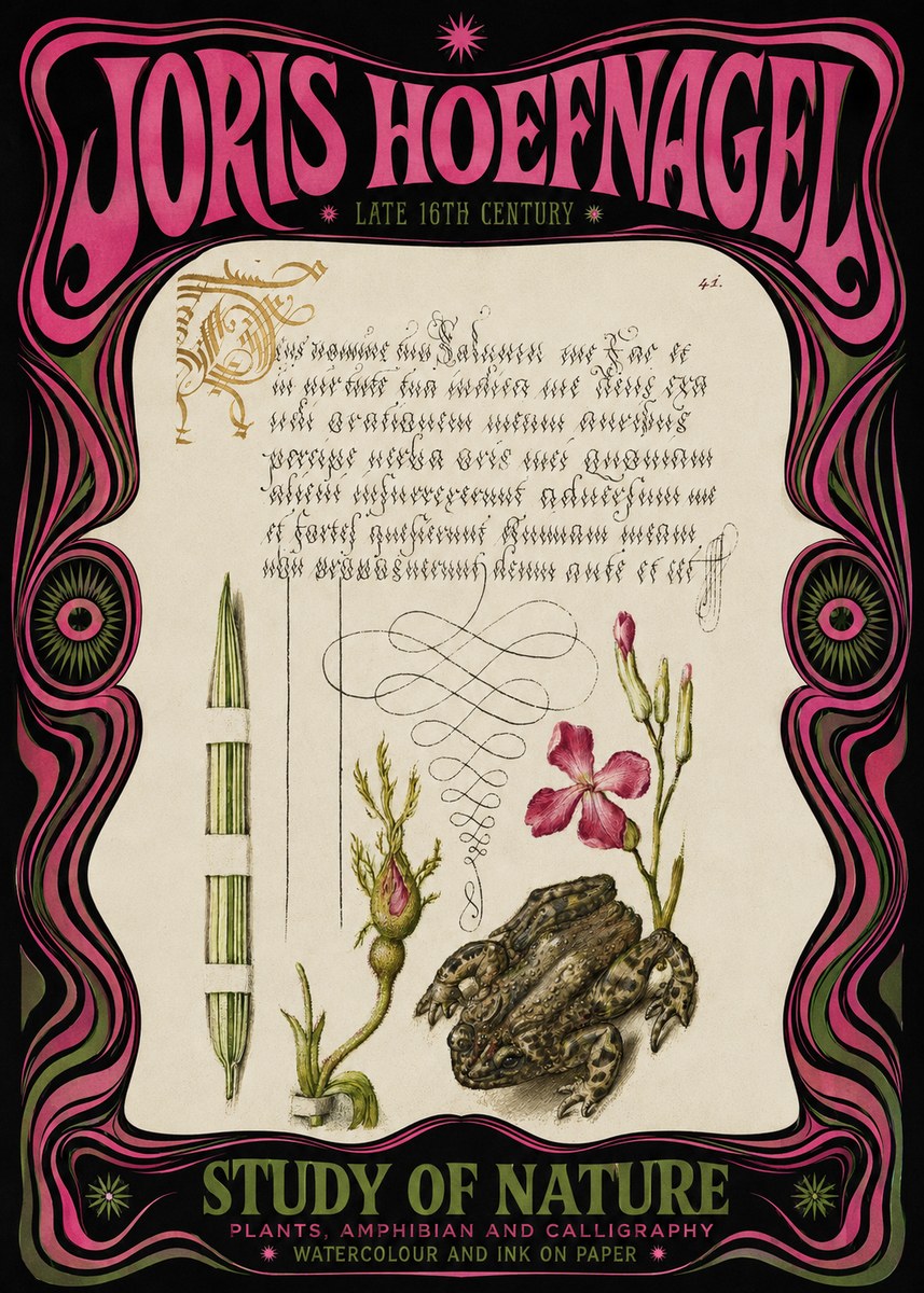Joris Hoefnagel Study of Nature I No3 - Plakat