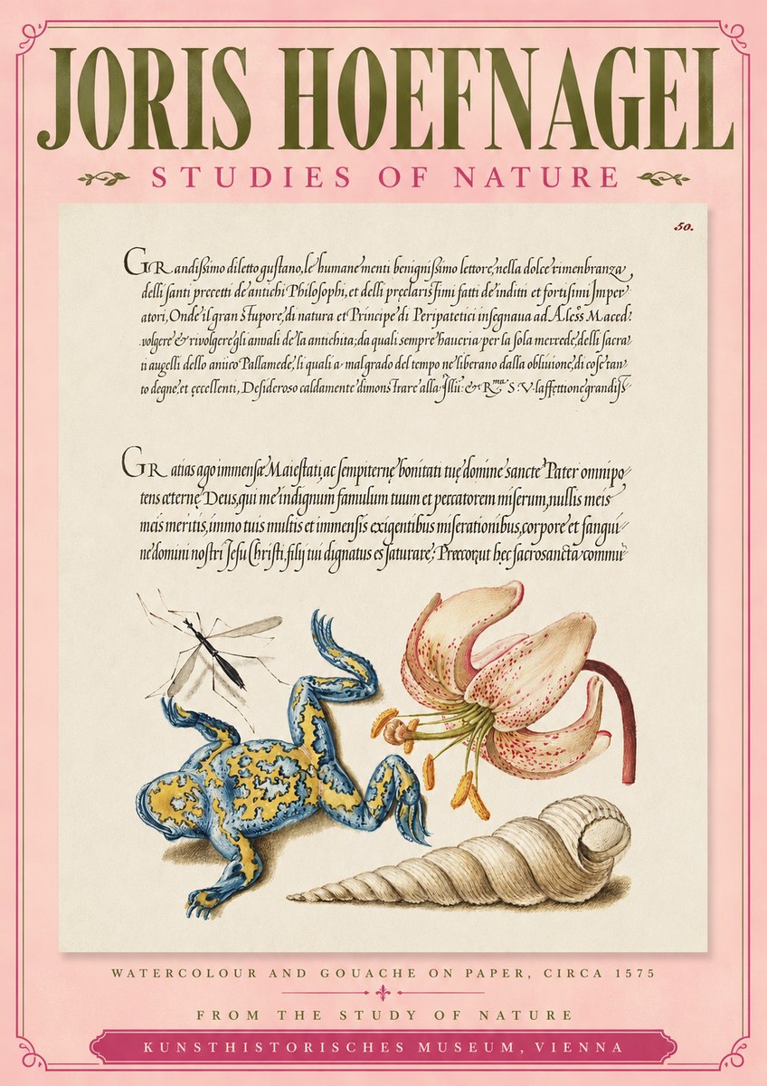 Joris Hoefnagel From the Study of Nature No3 - Plakat