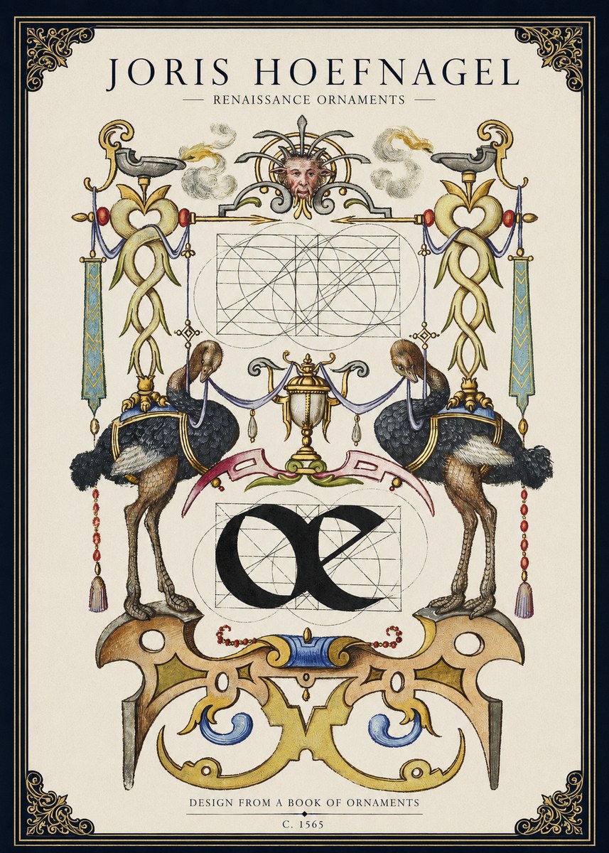 Joris Hoefnagel Ornamental Study I No3 - Plakat