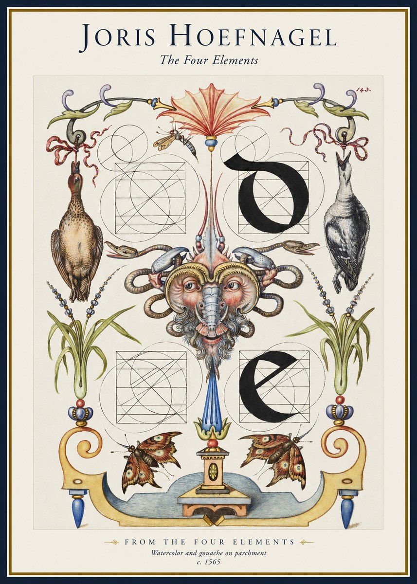Joris Hoefnagel Ornamental Composition No5 - Plakat