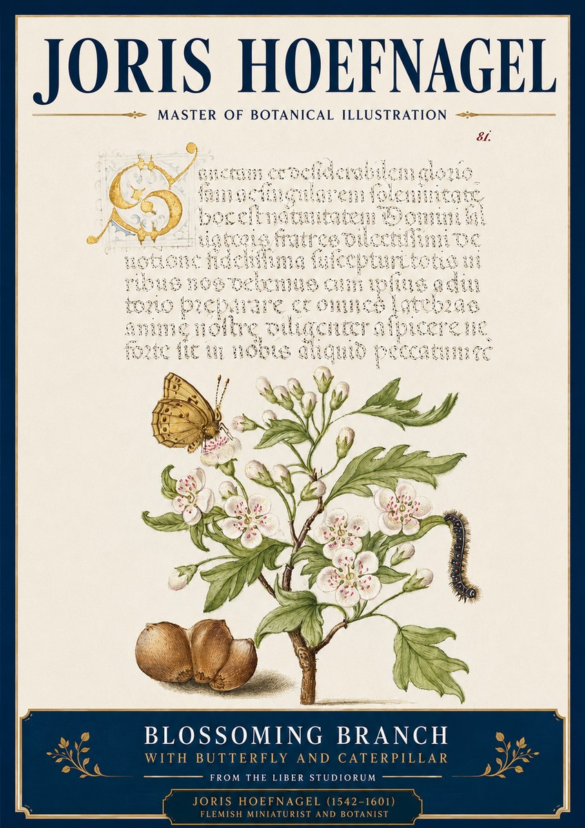 Joris Hoefnagel Blossoming Branch No4 - Plakat