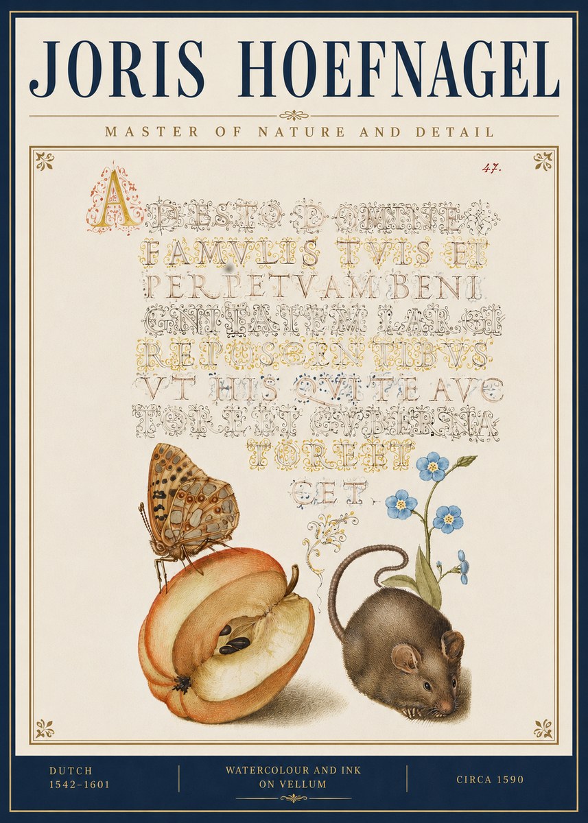 Joris Hoefnagel A Devotion of the Family Is the Perpetual Wealth No5 - Plakat