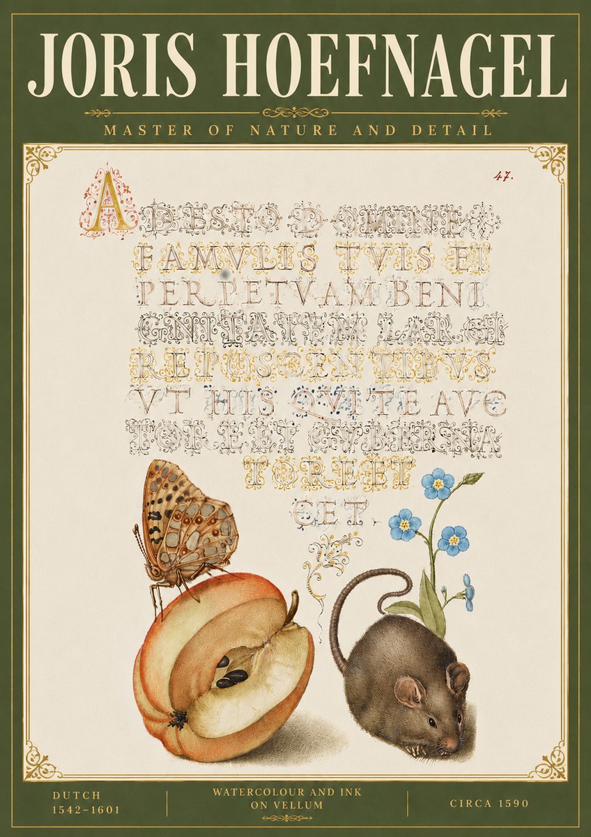 Joris Hoefnagel A Devotion of the Family Is the Perpetual Wealth No6 - Plakat