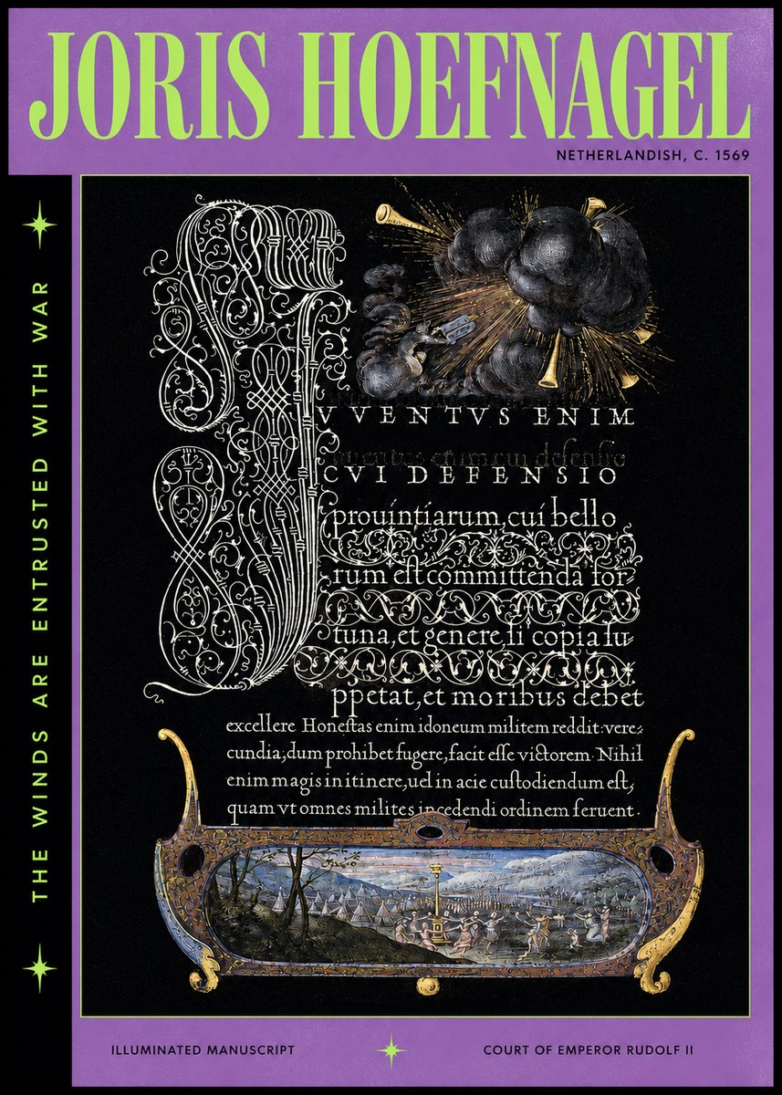 Joris Hoefnagel The Winds Are Entrusted with War No3 - Plakat
