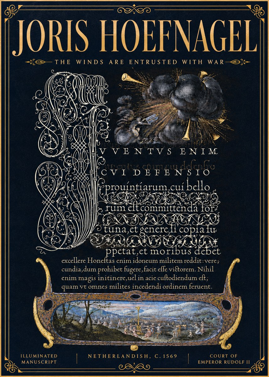 Joris Hoefnagel The Winds Are Entrusted with War No6 - Plakat