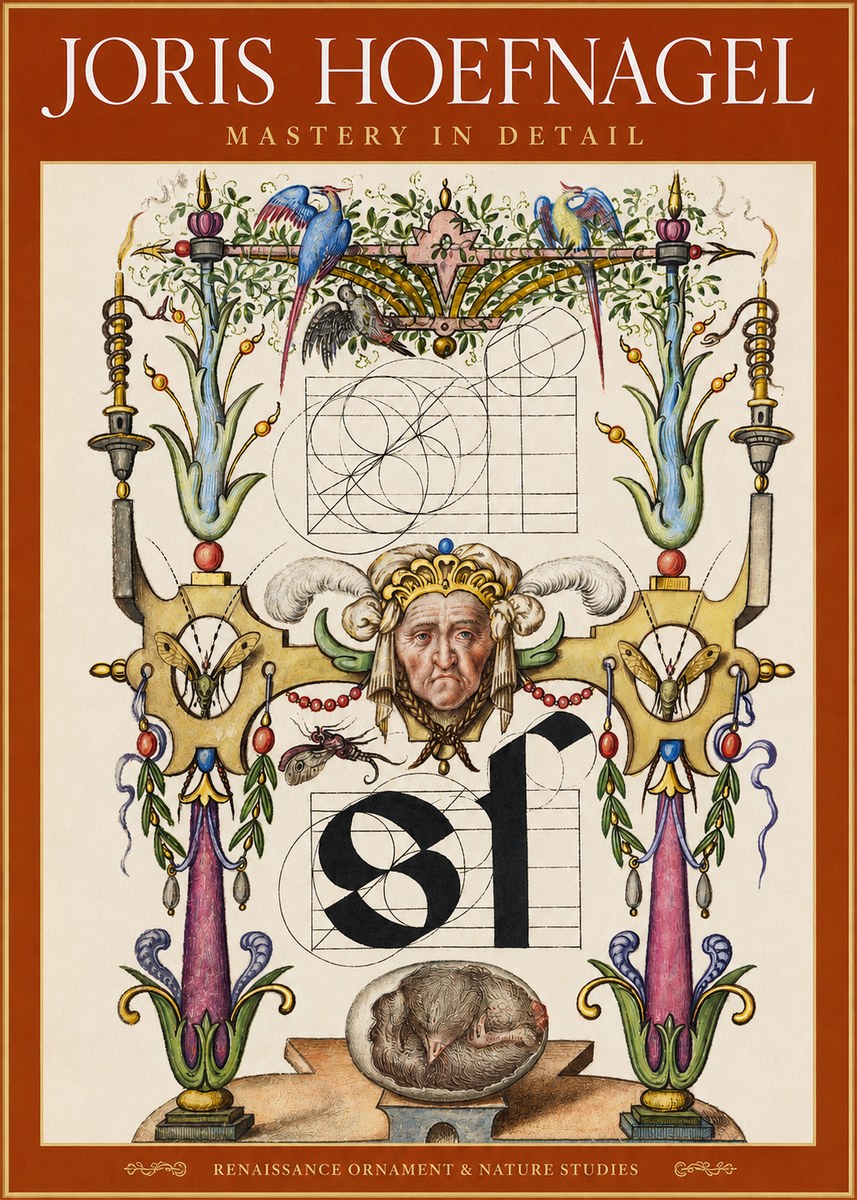 Joris Hoefnagel Mastery in Detail - Renaissance Ornament & Nature Studies No2 - Plakat
