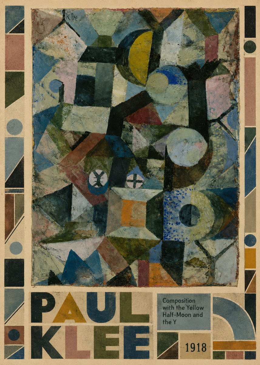Paul Klee Composition with the Yellow Half-moon and the Y No5 - Plakat