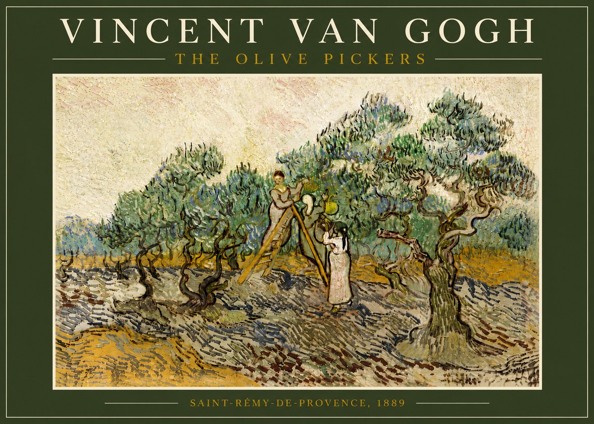 Van Gogh The Olive Pickers II No6 - Plakat