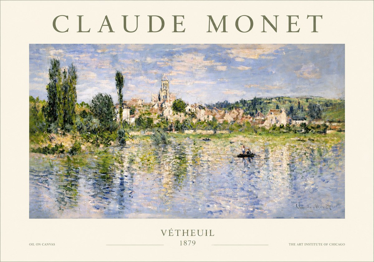Monet Vétheuil No3 - Plakat