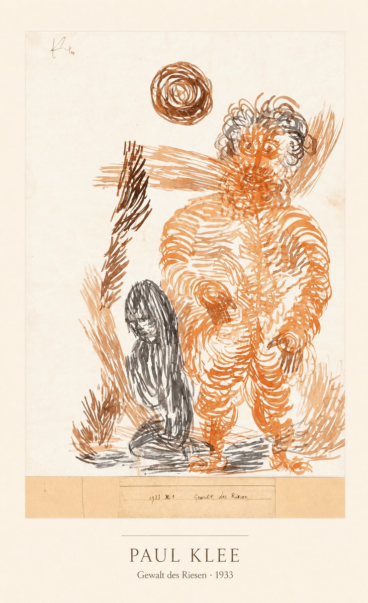 Paul Klee Gewalt Des Riesen I No4 - Plakat