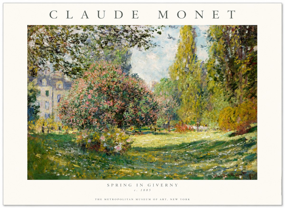 Monet Spring in Giverny No1 - Plakat