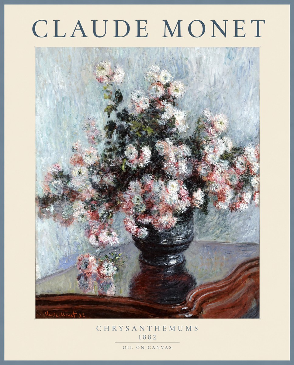 Monet Chrysanthemums No1 - Plakat