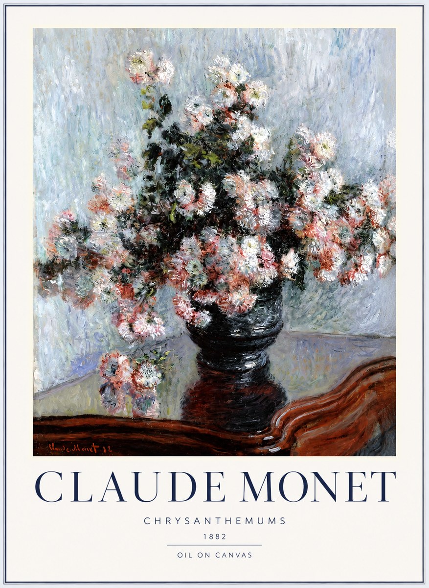 Monet Chrysanthemums No2 - Plakat