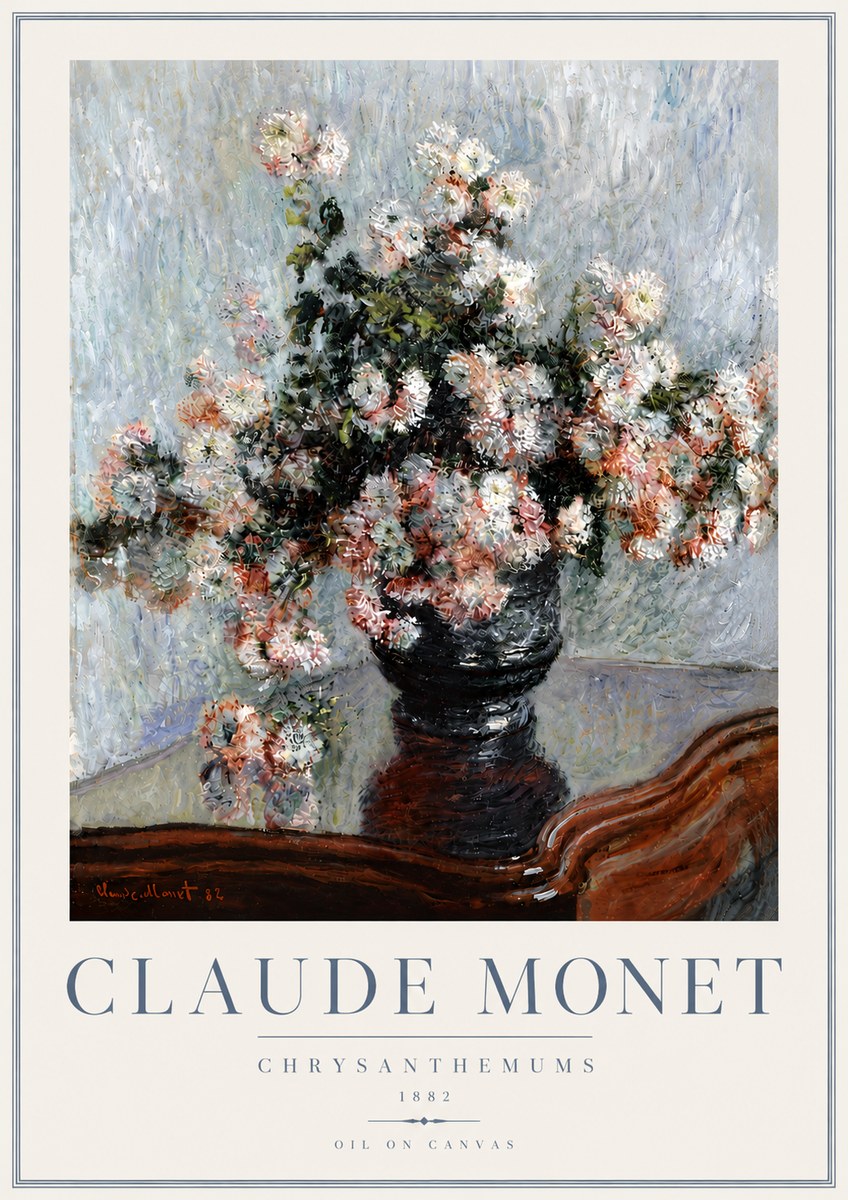 Monet Chrysanthemums No6 - Plakat