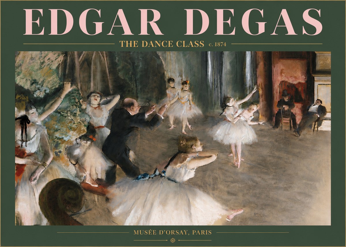 Edgar Degas The Dance Class III No3 - Plakat