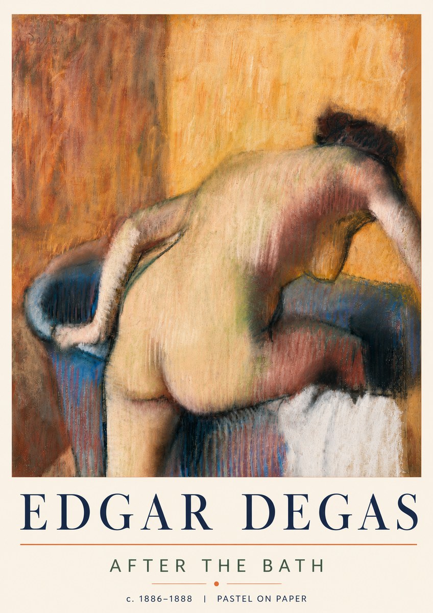 Edgar Degas After the Bath I No5 - Plakat