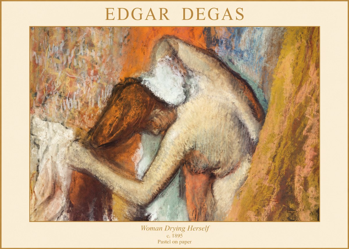 Edgar Degas Woman Drying Herself I No1 - Plakat