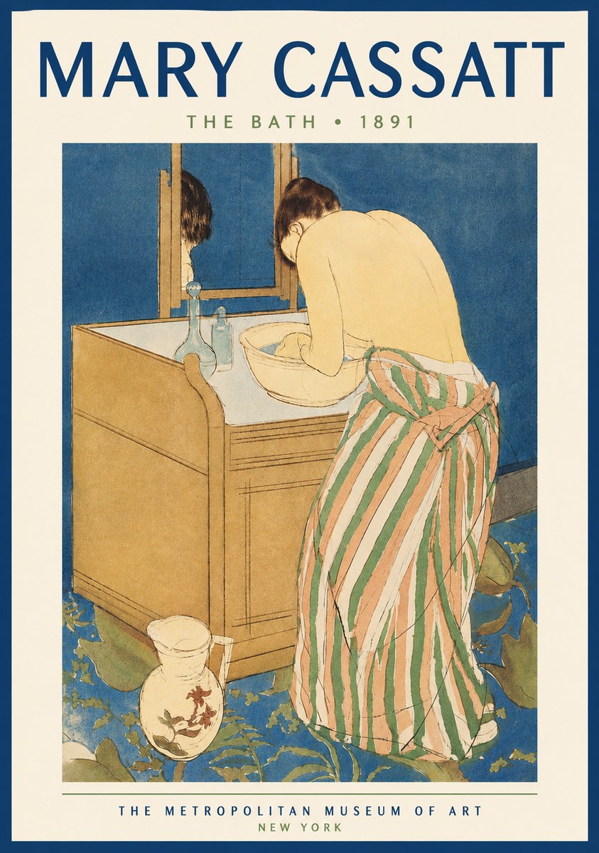 Mary Cassatt The Bath No4 - Plakat