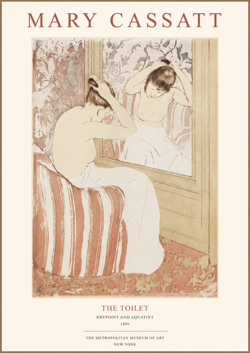 Mary Cassatt The Toilet No1 - Plakat