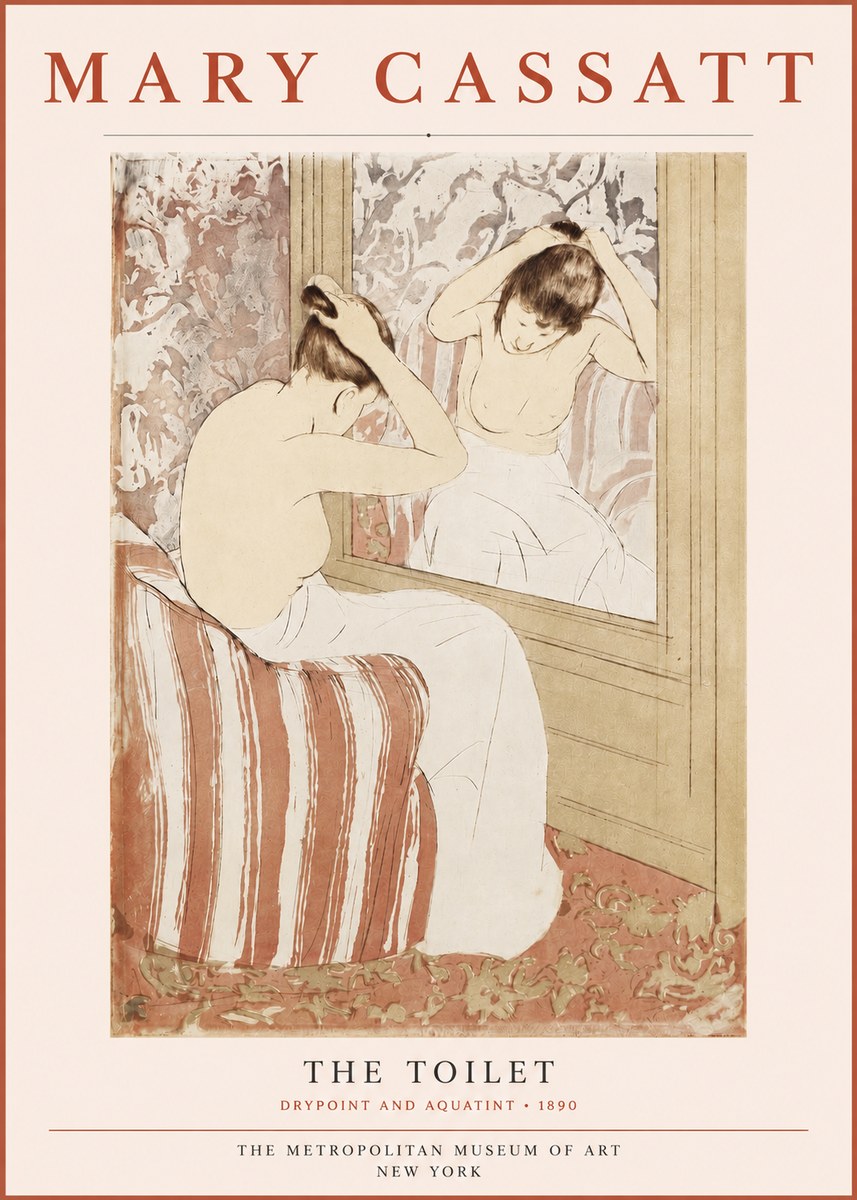 Mary Cassatt The Toilet No3 - Plakat