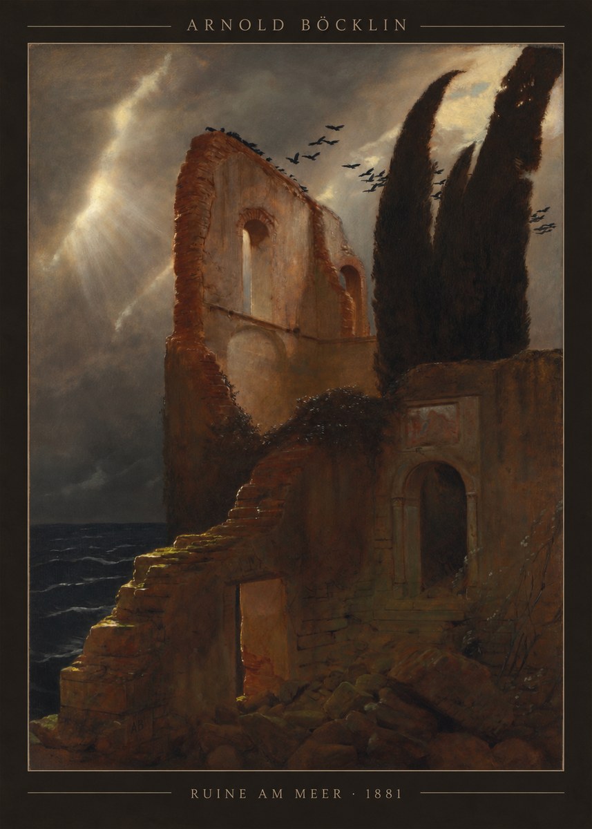 Arnold Böcklin Ruine Am Meer · 1881 No4 - Plakat
