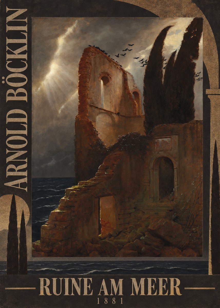 Arnold Böcklin Ruine Am Meer · 1881 No5 - Plakat