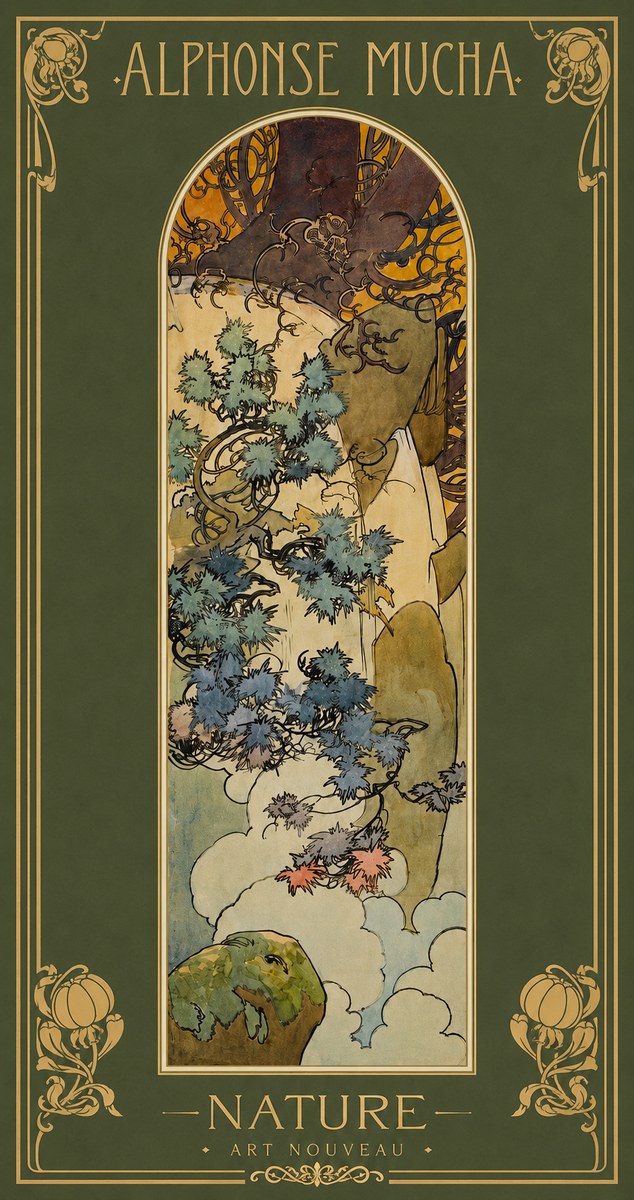 Mucha Nature No2 - Plakat