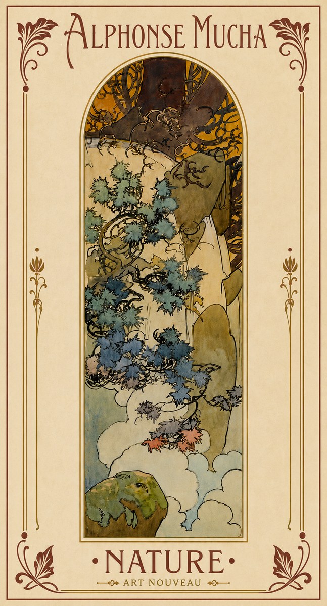 Mucha Nature No5 - Plakat