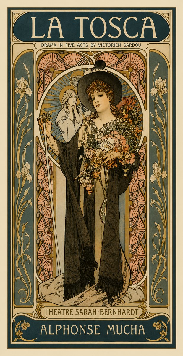 Mucha La Tosca No4 - Plakat