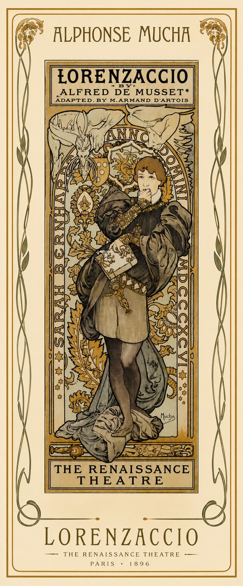Mucha Lorenzaccio No4 - Plakat