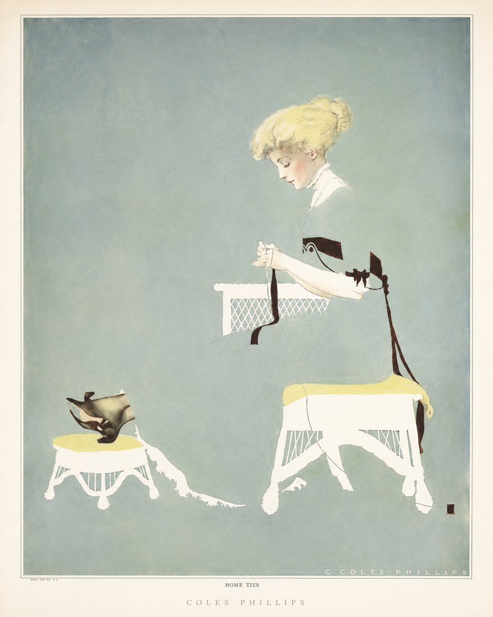 Coles Phillips Home Ties No6 - Plakat