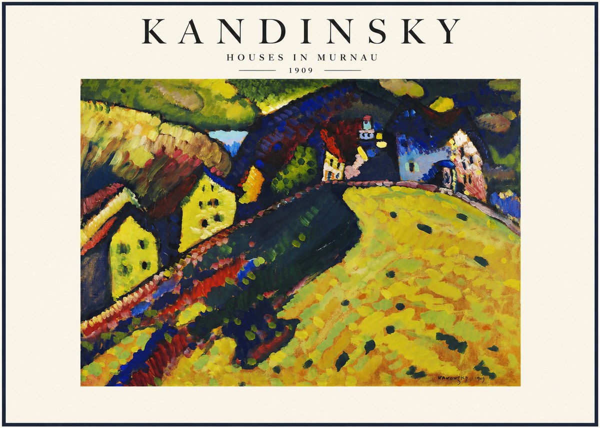 Kandinsky Houses in Murnau No1 - Plakat