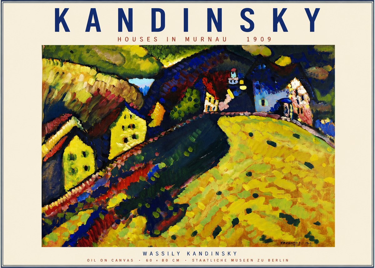 Kandinsky Houses in Murnau No2 - Plakat