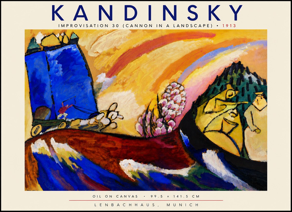 Kandinsky Improvisation 30 (Cannon in a Landscape) No5 - Plakat