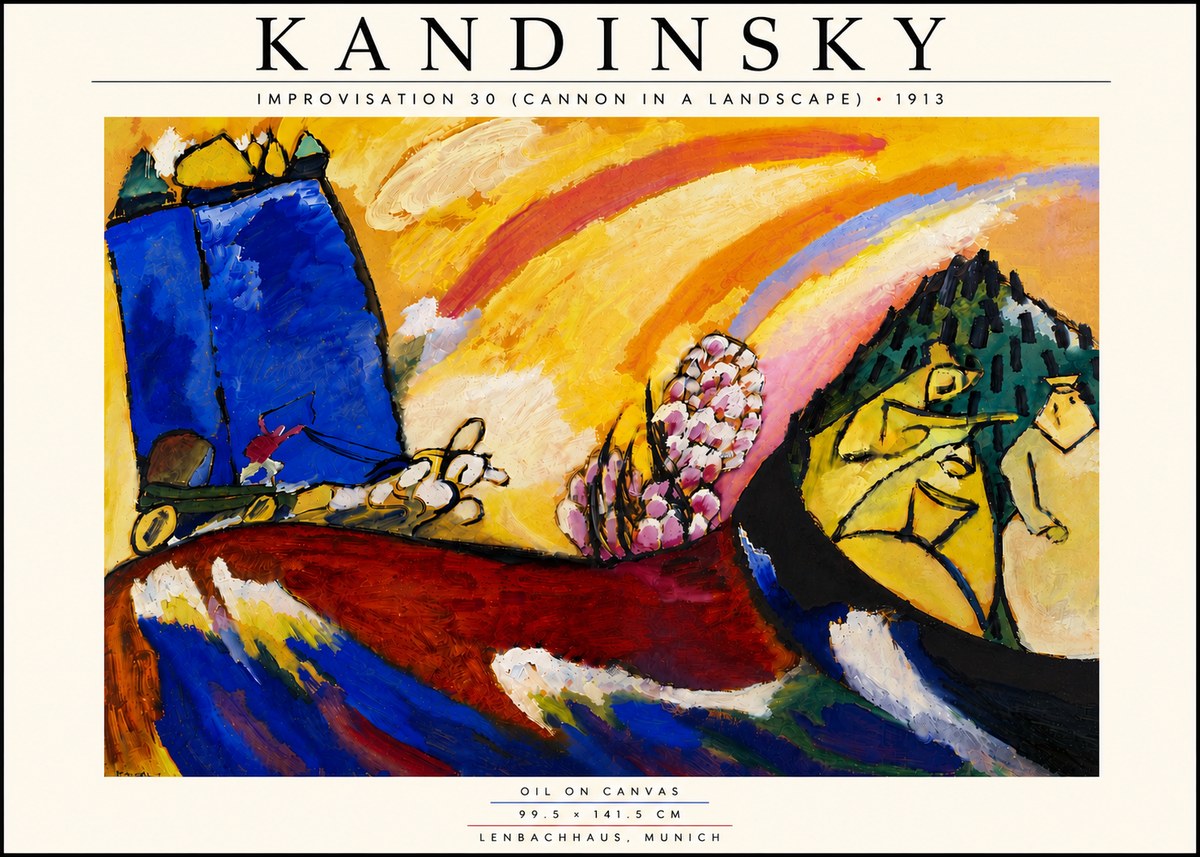 Kandinsky Improvisation 30 (Cannon in a Landscape) No6 - Plakat