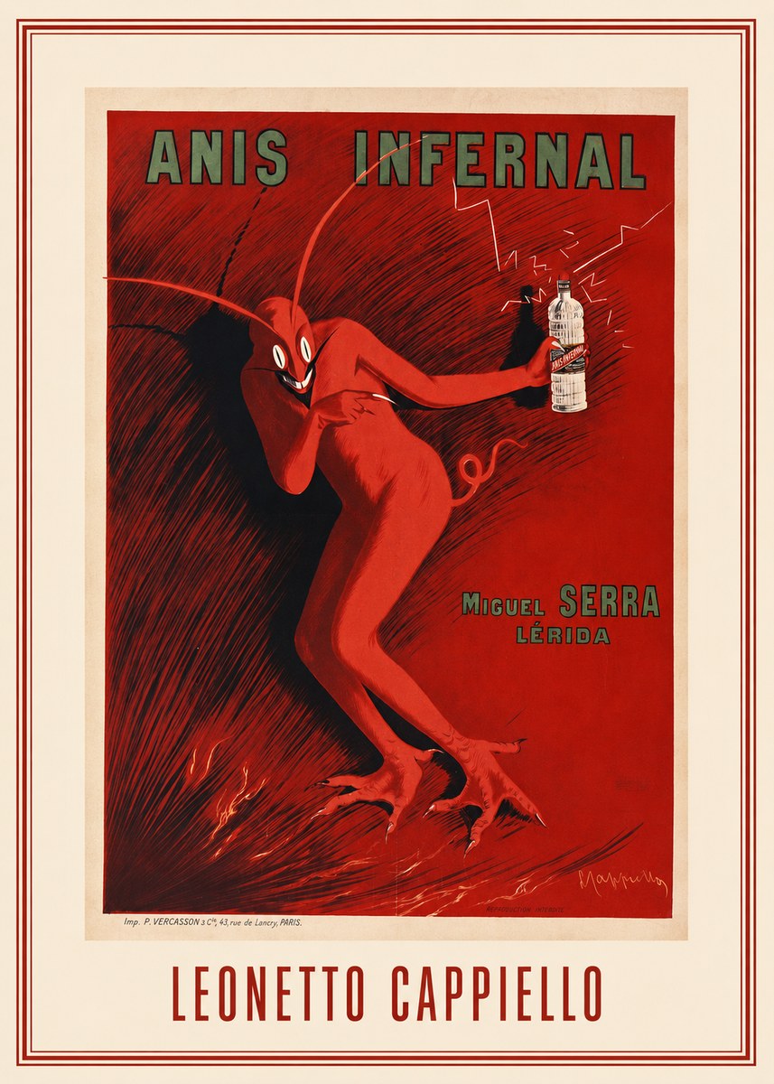 Leonetto Cappiello Anis Infernal I No1 - Plakat