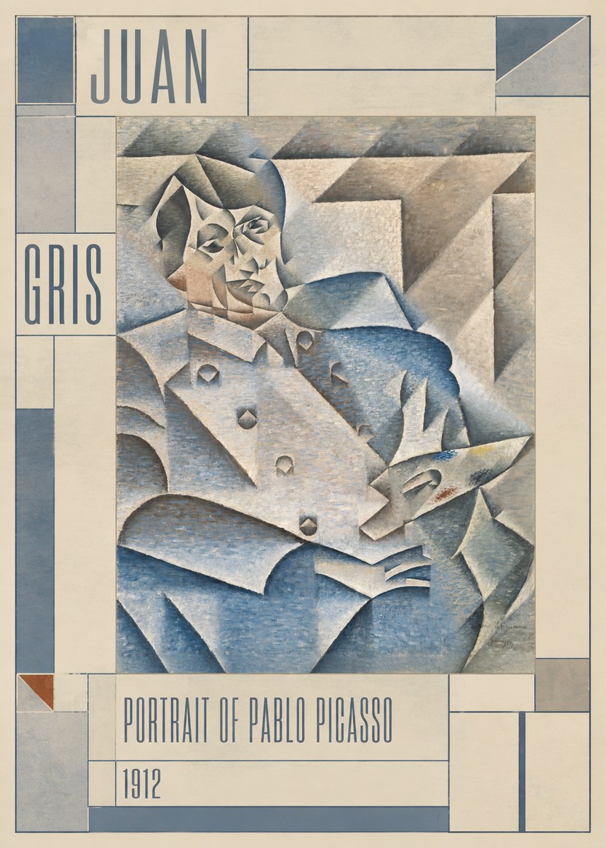 Juan Gris Portrait of Pablo Picasso No3 - Plakat