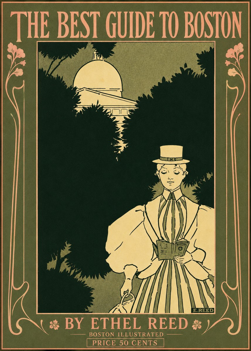 Ethel Reed The Best Guide to Boston No3 - Plakat