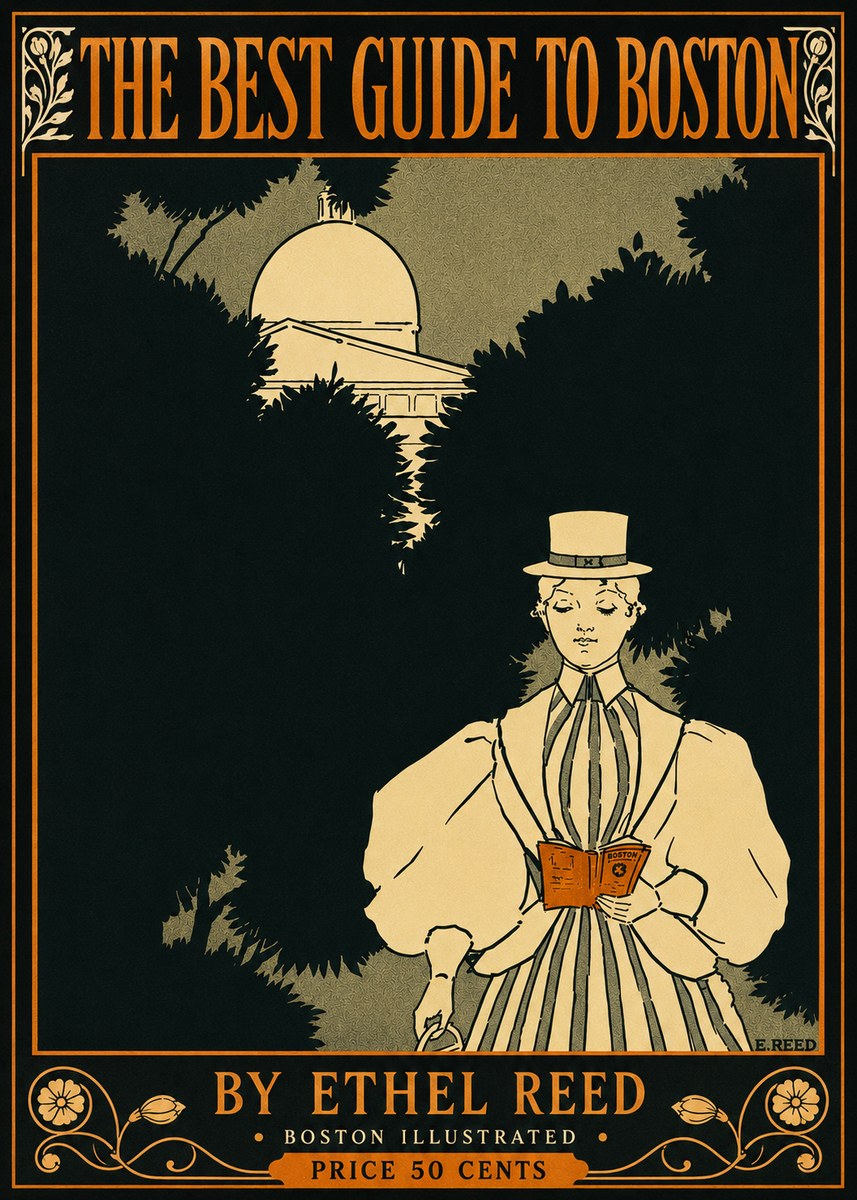 Ethel Reed The Best Guide to Boston No4 - Plakat