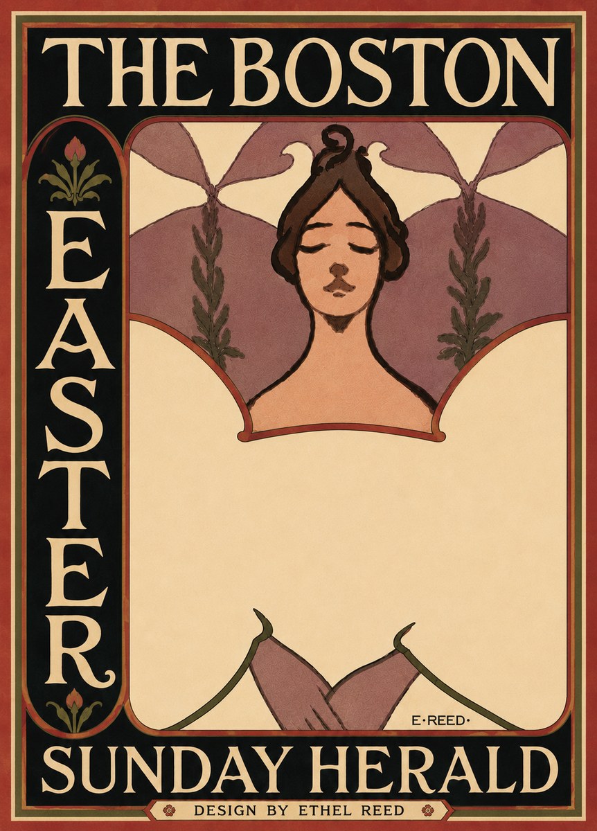 Ethel Reed The Boston Easter Sunday Herald No6 - Plakat