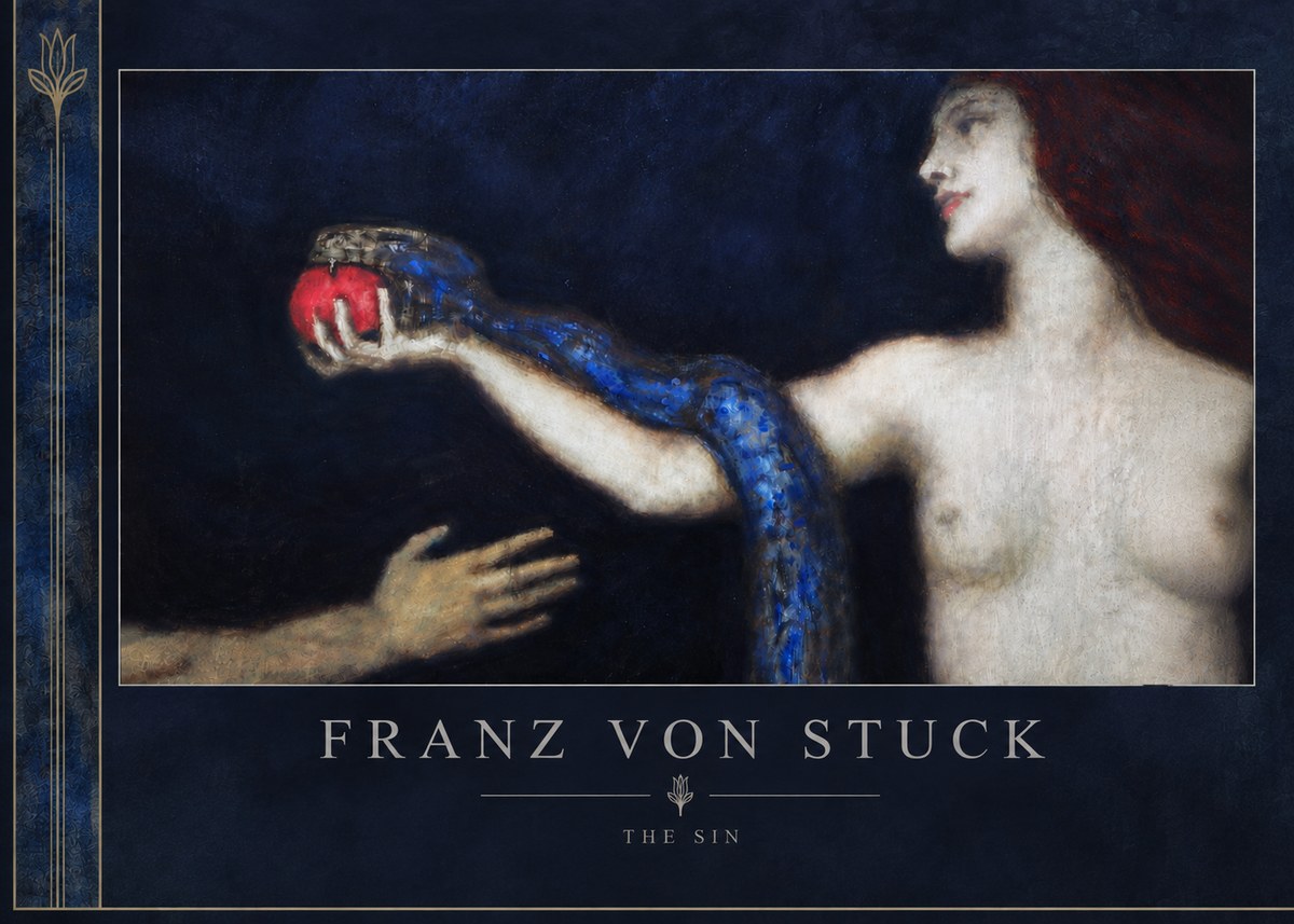 Franz von Stuck The Sin I No6 - Plakat