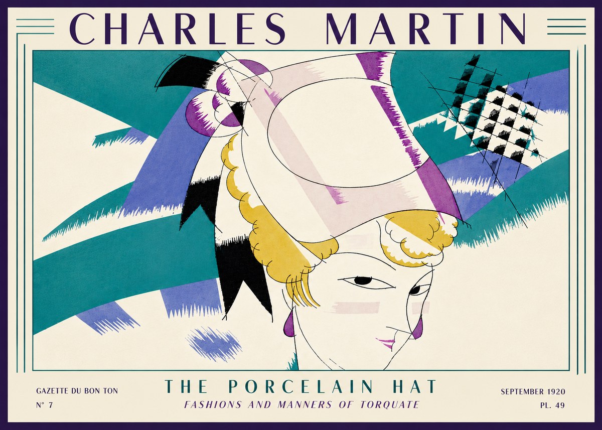 Charles Martin The Porcelain Hat No4 - Plakat