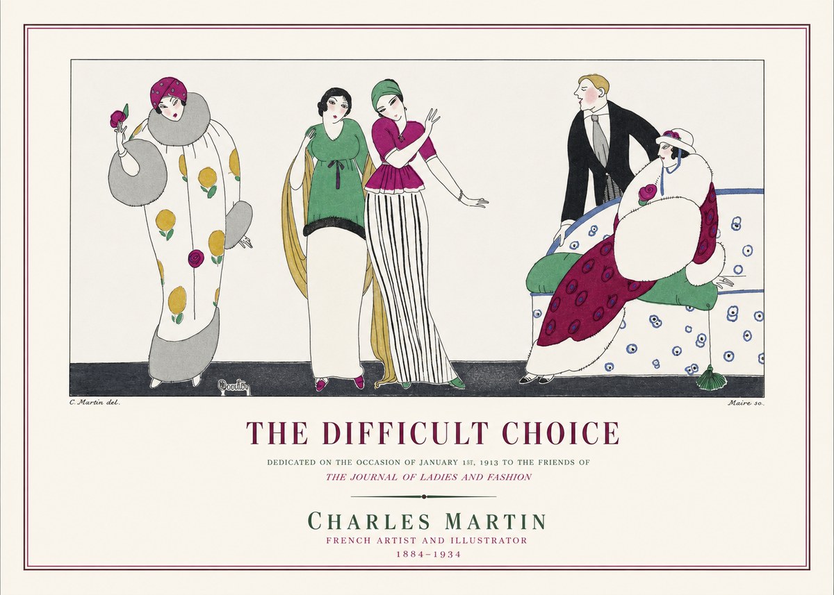 Charles Martin The Difficult Choice No1 - Plakat
