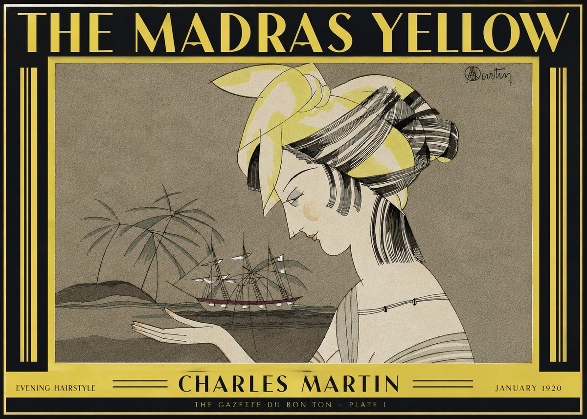 Charles Martin The Madras Yellow - Evening Hairstyle No4 - Plakat