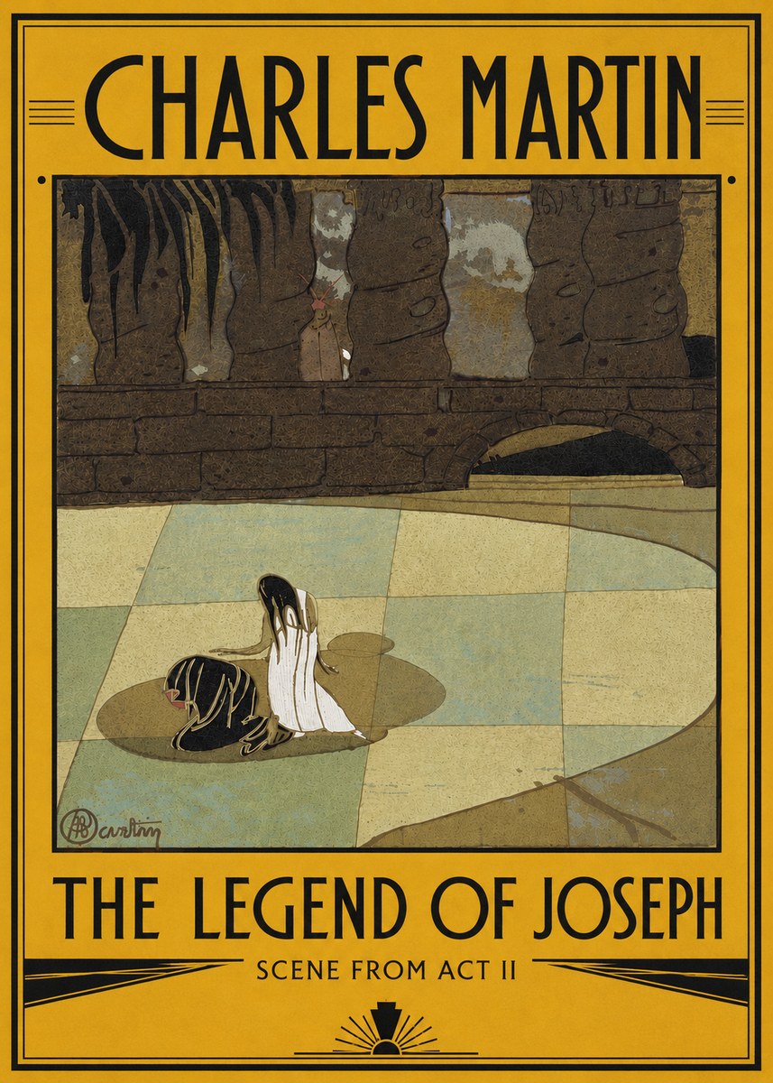 Charles Martin The Legend of Joseph - Scene from Act Ii No4 - Plakat