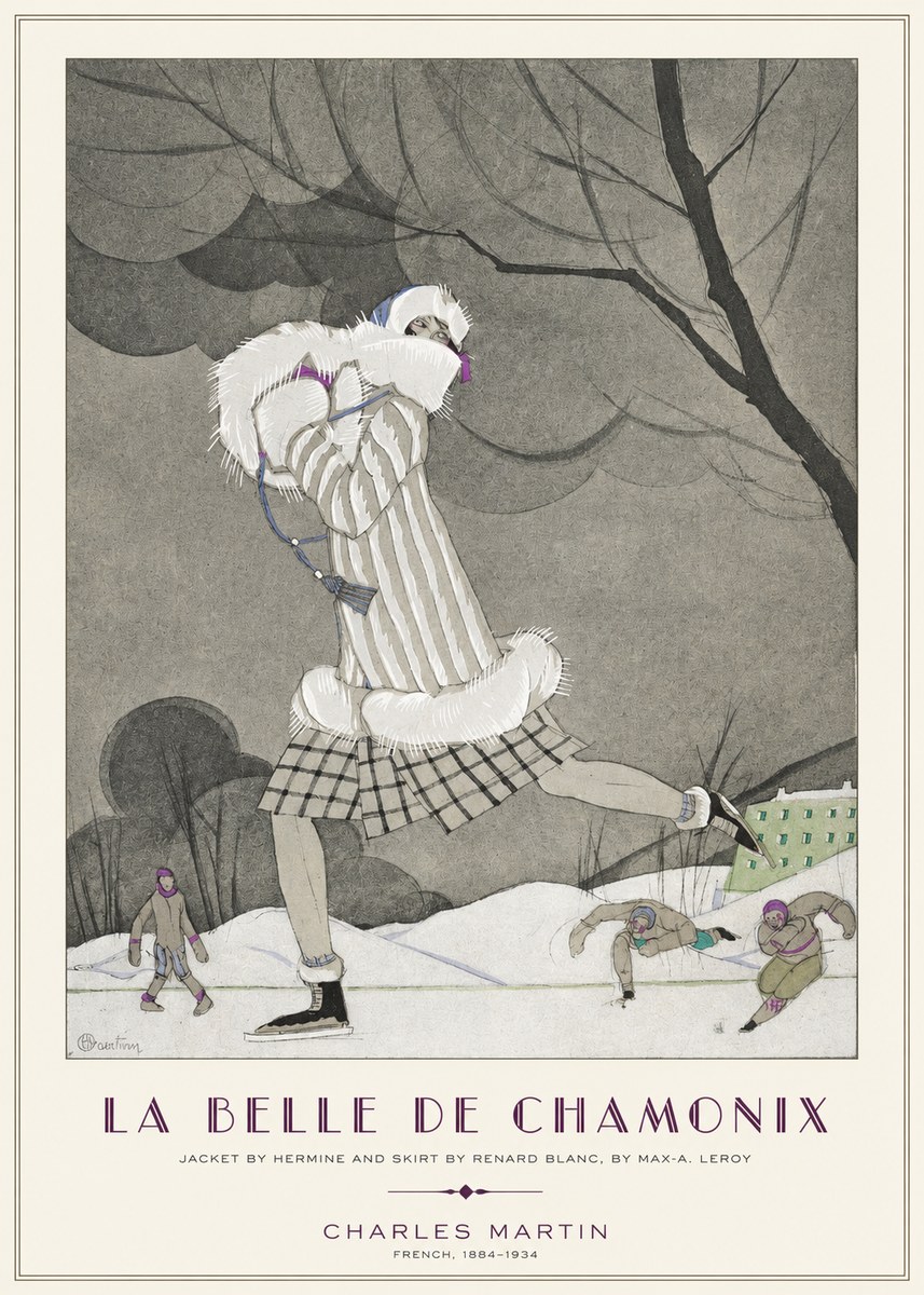 Charles Martin La Belle De Chamonix No1 - Plakat