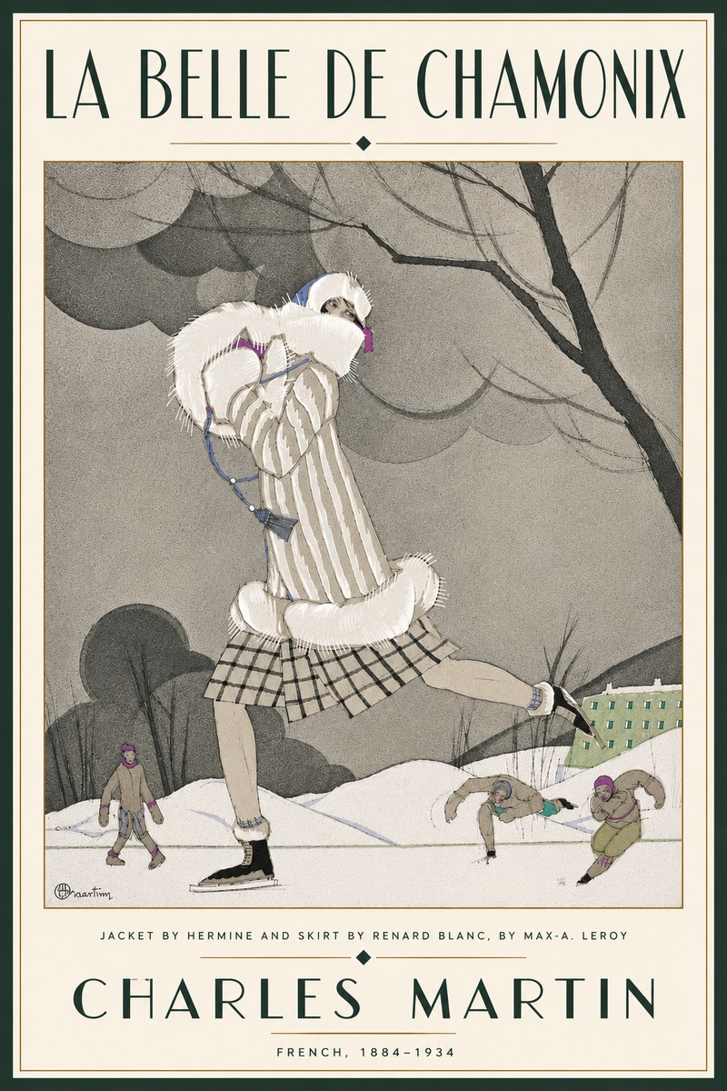 Charles Martin La Belle De Chamonix No6 - Plakat