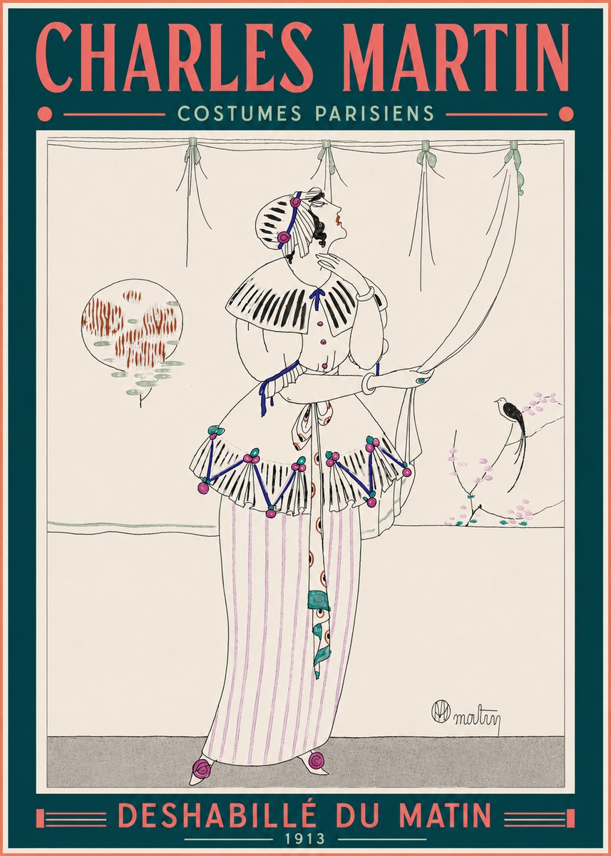 Charles Martin Deshabillé Du Matin No4 - Plakat