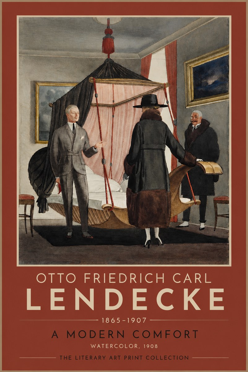 Otto Friedrich Carl Lendecke A Modern Comfort No4 - Plakat