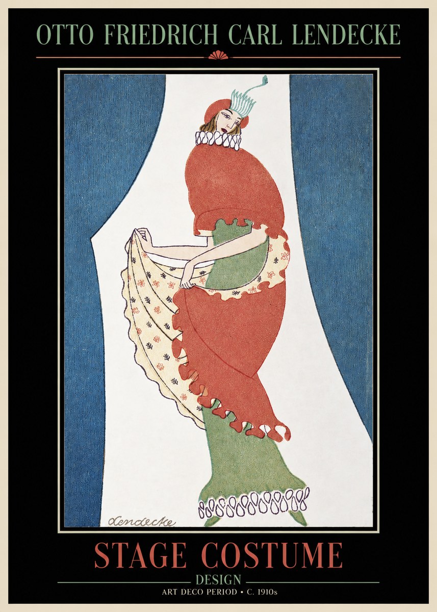 Otto Friedrich Carl Lendecke Stage Costume No2 - Plakat